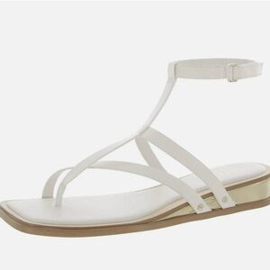 Franco Sarto White Strappy Sandals